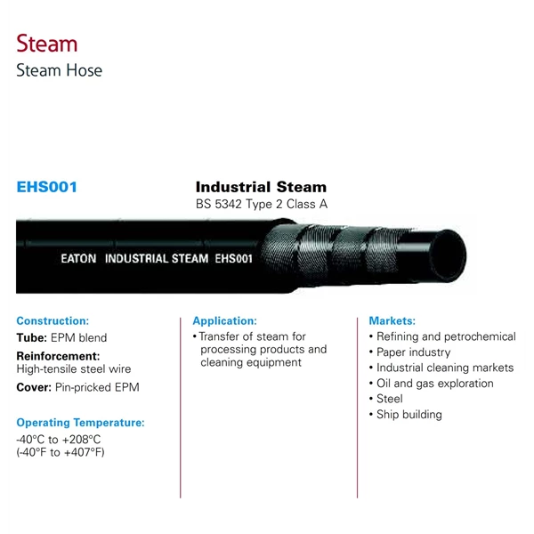 Selang Industri Eaton EHS001 Steam Hose